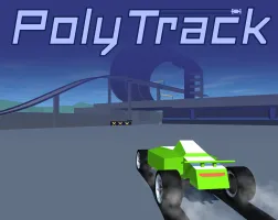 PolyTrack is a fun low-polygon racing game. Players have to control their cars through constantly changing polygonal tracks with twisty turns and steep climbs. 